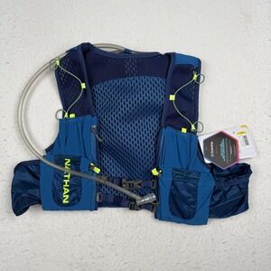 Nathan VaporAir 3.0 Hydration Pack Vest L-XXL Deep Blue Safety Yellow Running
